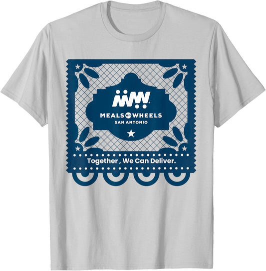 Meals on Wheels Fiesta Logo T-Shirt - T-Shirt | Ash