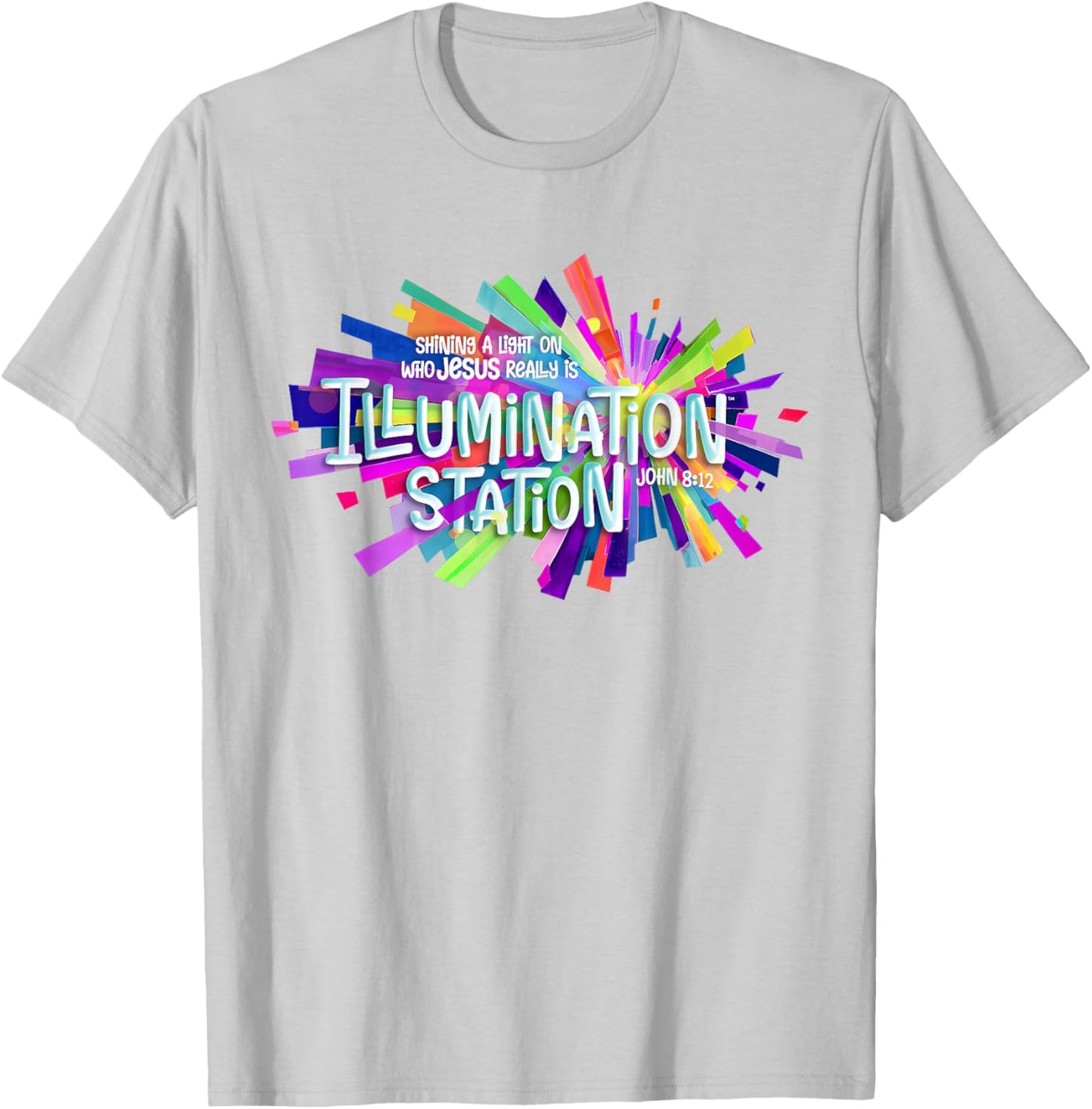 Illumination Station Shining A Light On Who Jesus Really is T-Shirt - T-Shirt | Ash