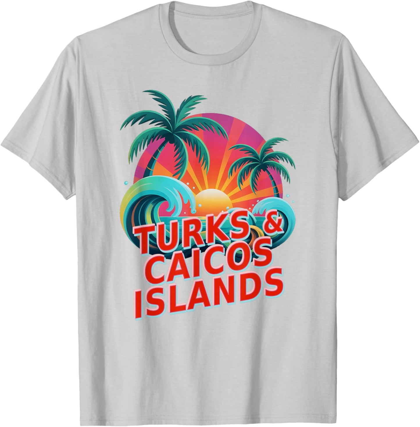 Family Turks Caicos Islands Cousin Vacation Surfing Vacay T-Shirt - T-Shirt | Ash