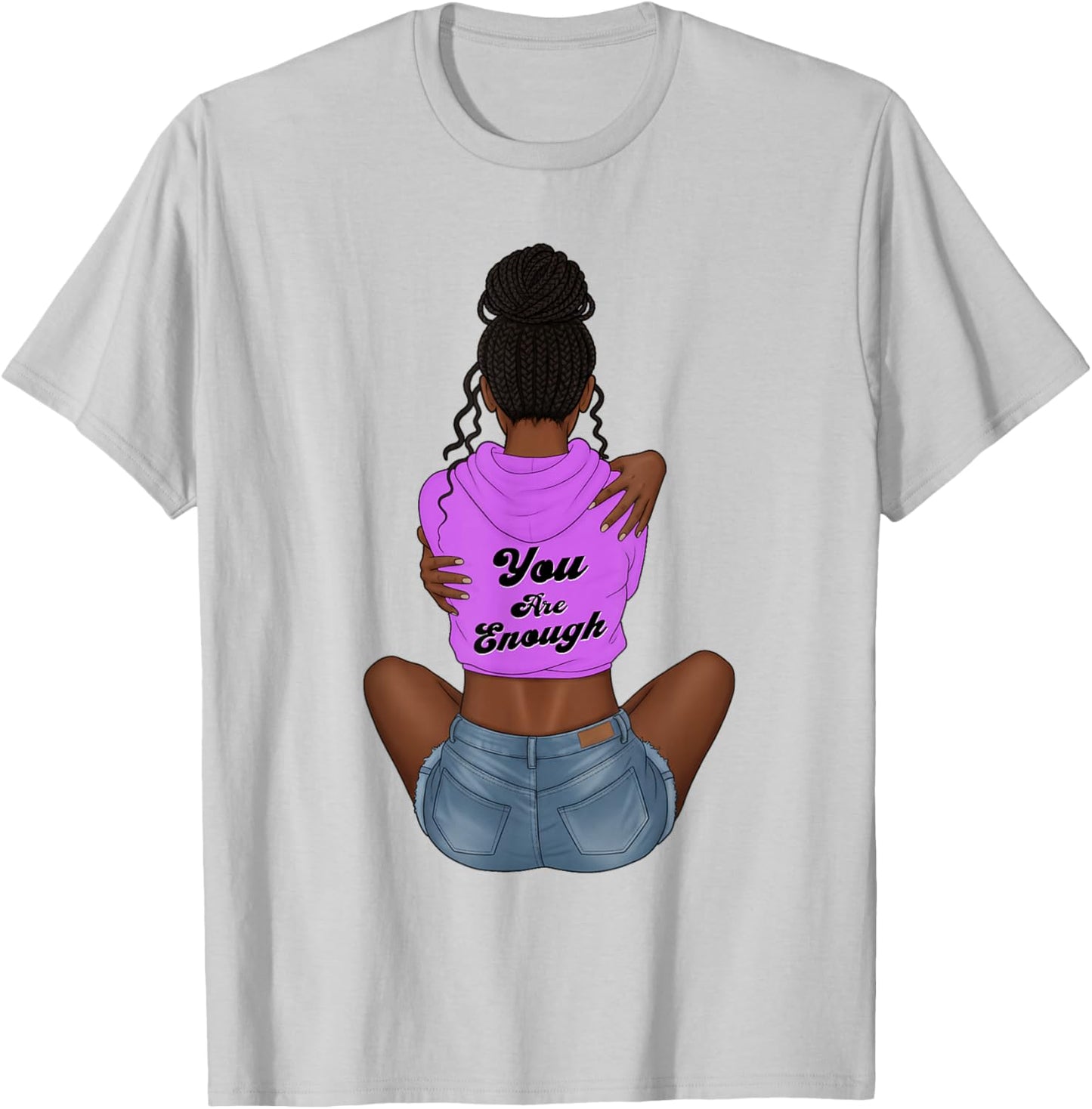 Enough Black History Month Juneteenth African American T-Shirt - T-Shirt | Ash