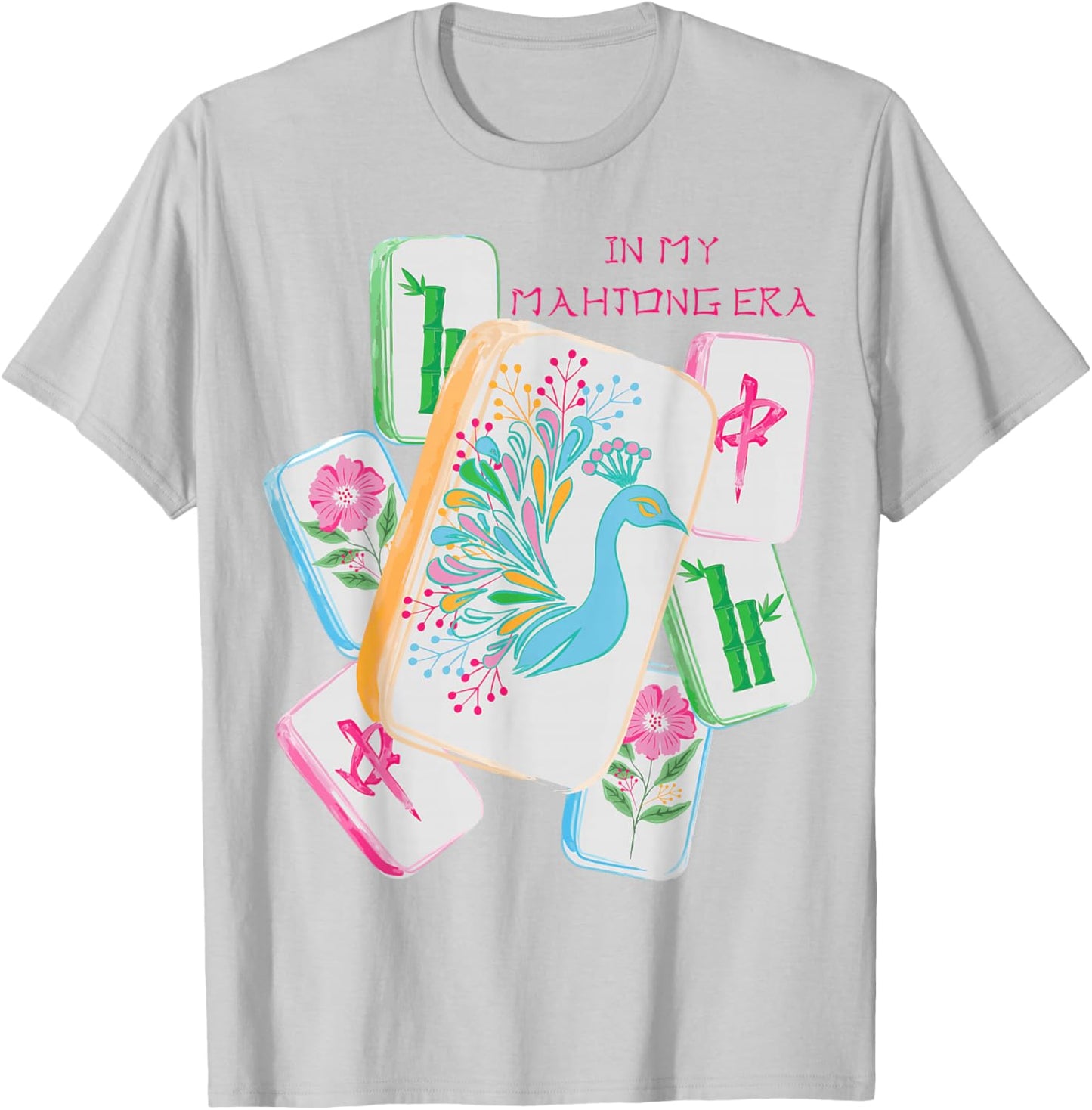 in My Mahjong Era Funny Mahjong Love Playing Chinese Game T-Shirt - T-Shirt | Ash