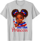 Haitian Princess Haiti Flag Melanin for Black Girls Kids T-Shirt - T-Shirt | Ash