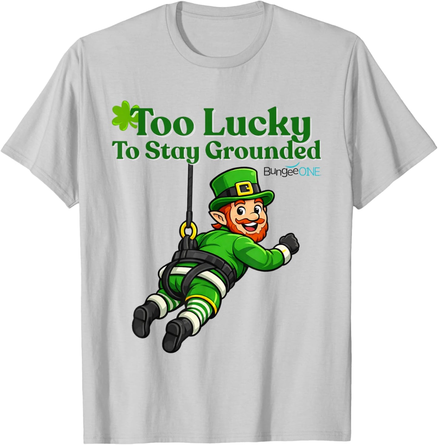Too Lucky to Stay Grounded T-Shirt - T-Shirt | Ash
