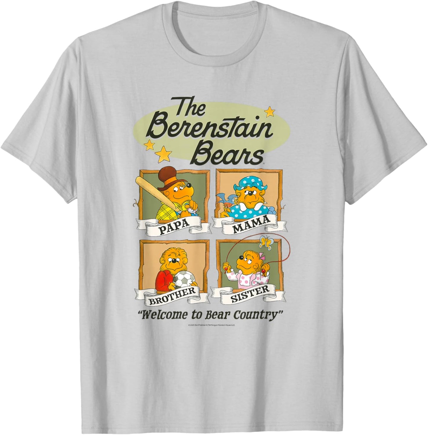 The Berenstain Bears Family Sports and Hobbies Vintage Book T-Shirt - T-Shirt | Ash
