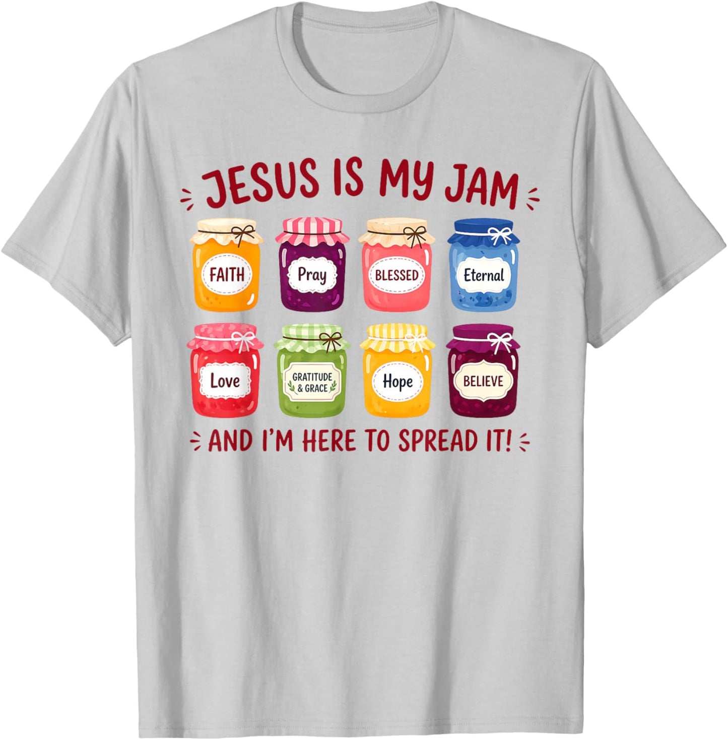 Jesus is My Jam Christian Faith Religious Bible Men Women T-Shirt - T-Shirt | Ash