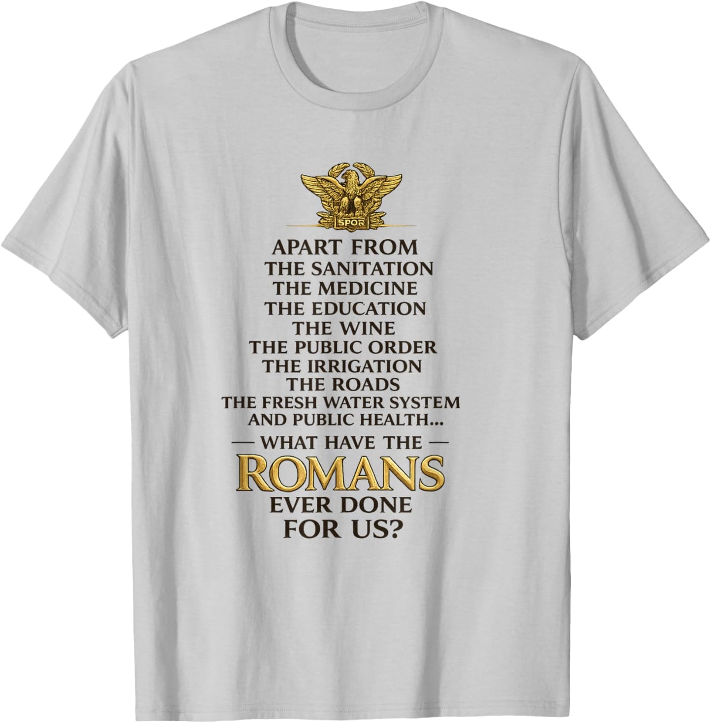 Ancient Rome Humor Classical History Buff Funny Civilization T-Shirt - T-Shirt | Ash