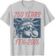 250 Years Statue Liberty Gum 250th Anniversary USA Women Men T-Shirt - T-Shirt | Ash