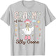 Grammy of The Silly Goose First Birthday Girl Family T-Shirt - T-Shirt | Ash