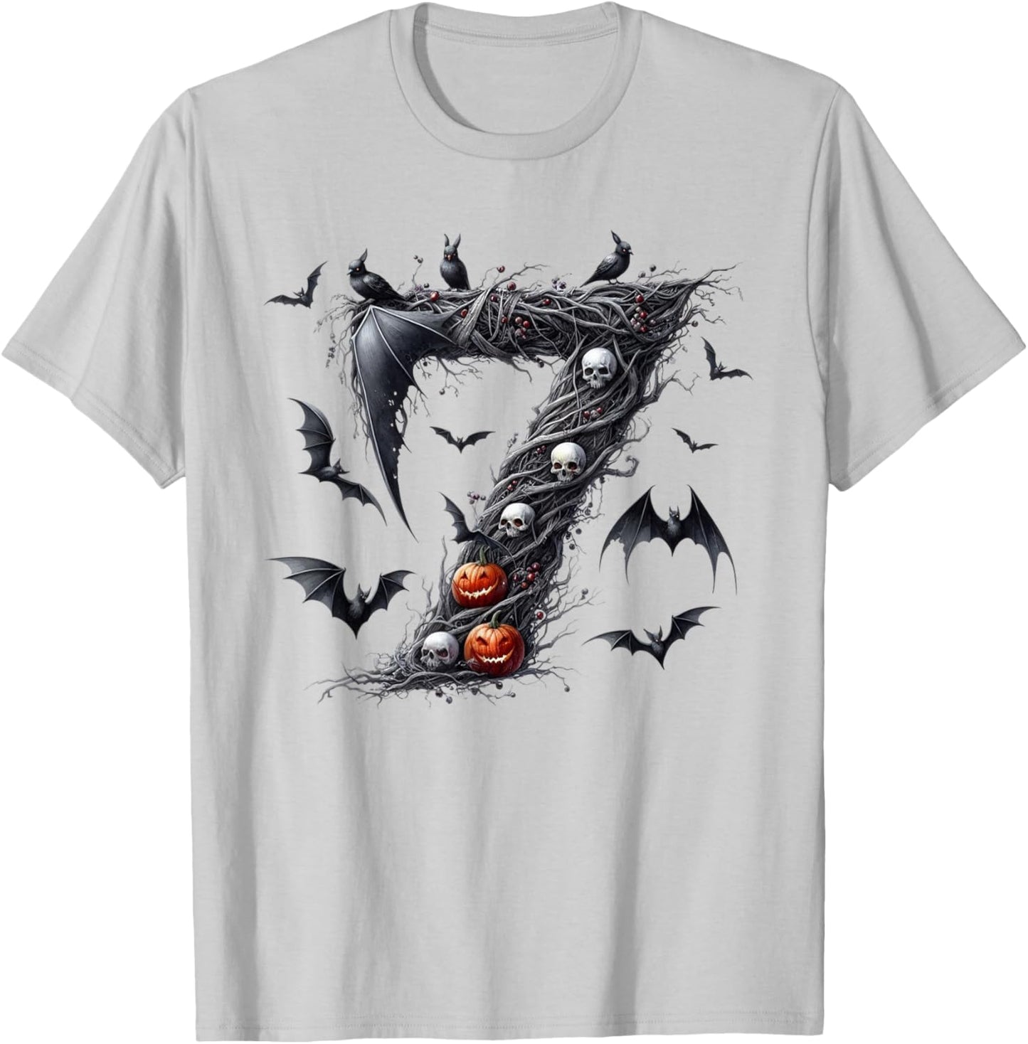 Six Seven Meme 6 7 Funny Halloween Couple Matching Costume T-Shirt - T-Shirt | Ash