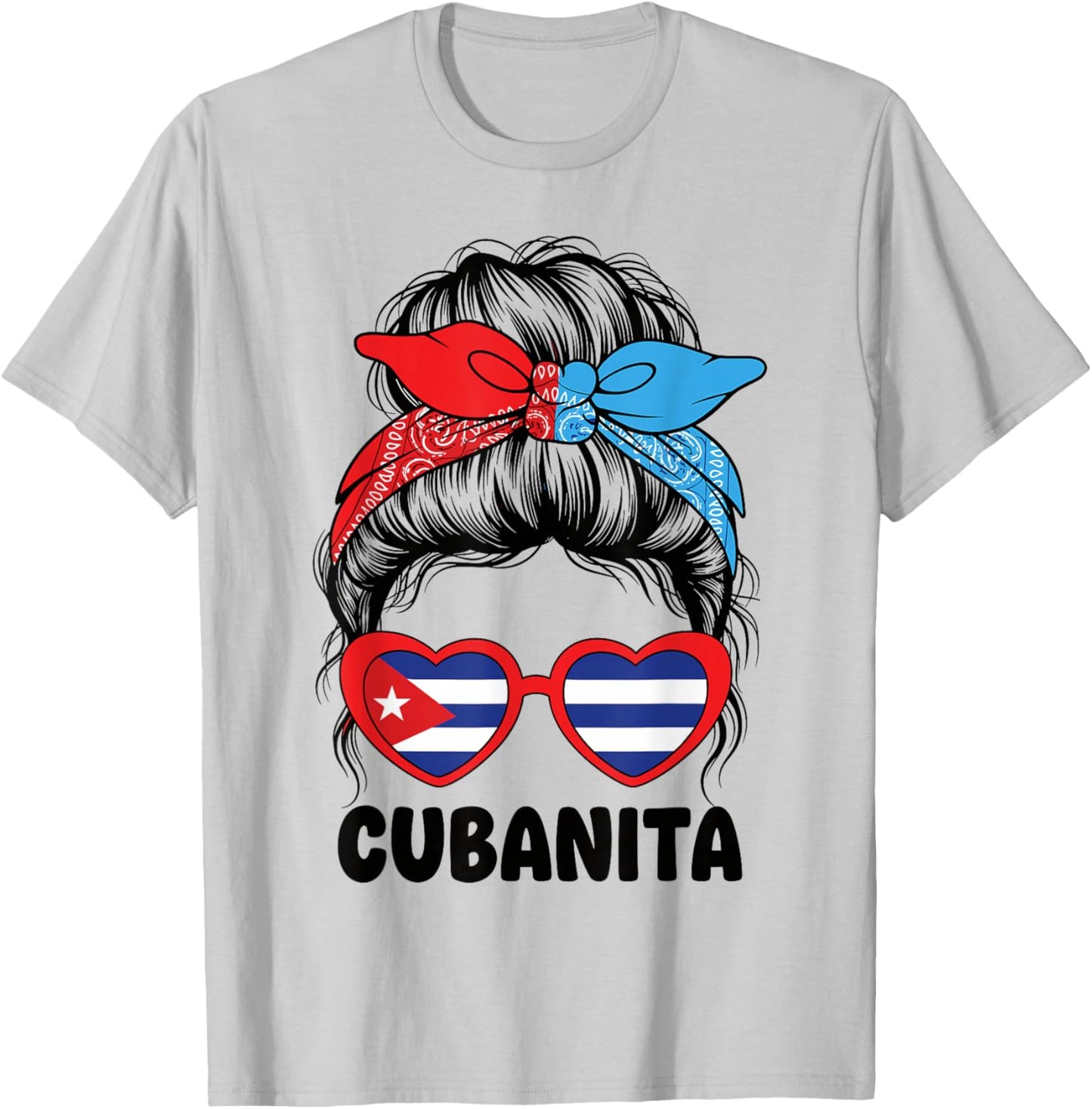 Cubanita Cuban Girl Latina Cuba Flag Women Kids T-Shirt - T-Shirt | Ash