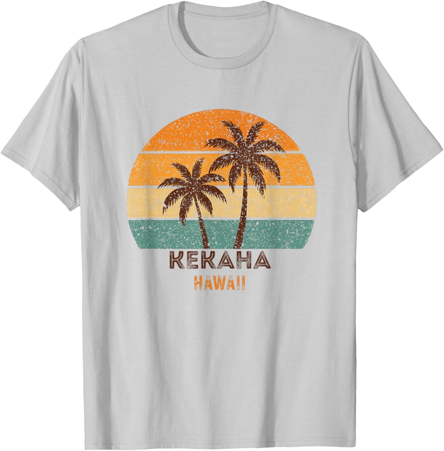 Kekaha Hawaii Retro Vintage Souvenir Gift T-Shirt - T-Shirt | Ash