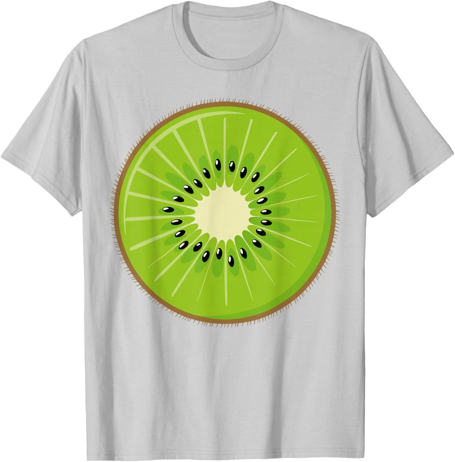Kiwi Shirt Adult Men Women Kids Fruit Green Kiwi Costume T-Shirt - T-Shirt | Ash