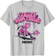 Fortnite Cuddle Team Leader Bubble Text Attack Pose T-Shirt - T-Shirt | Ash