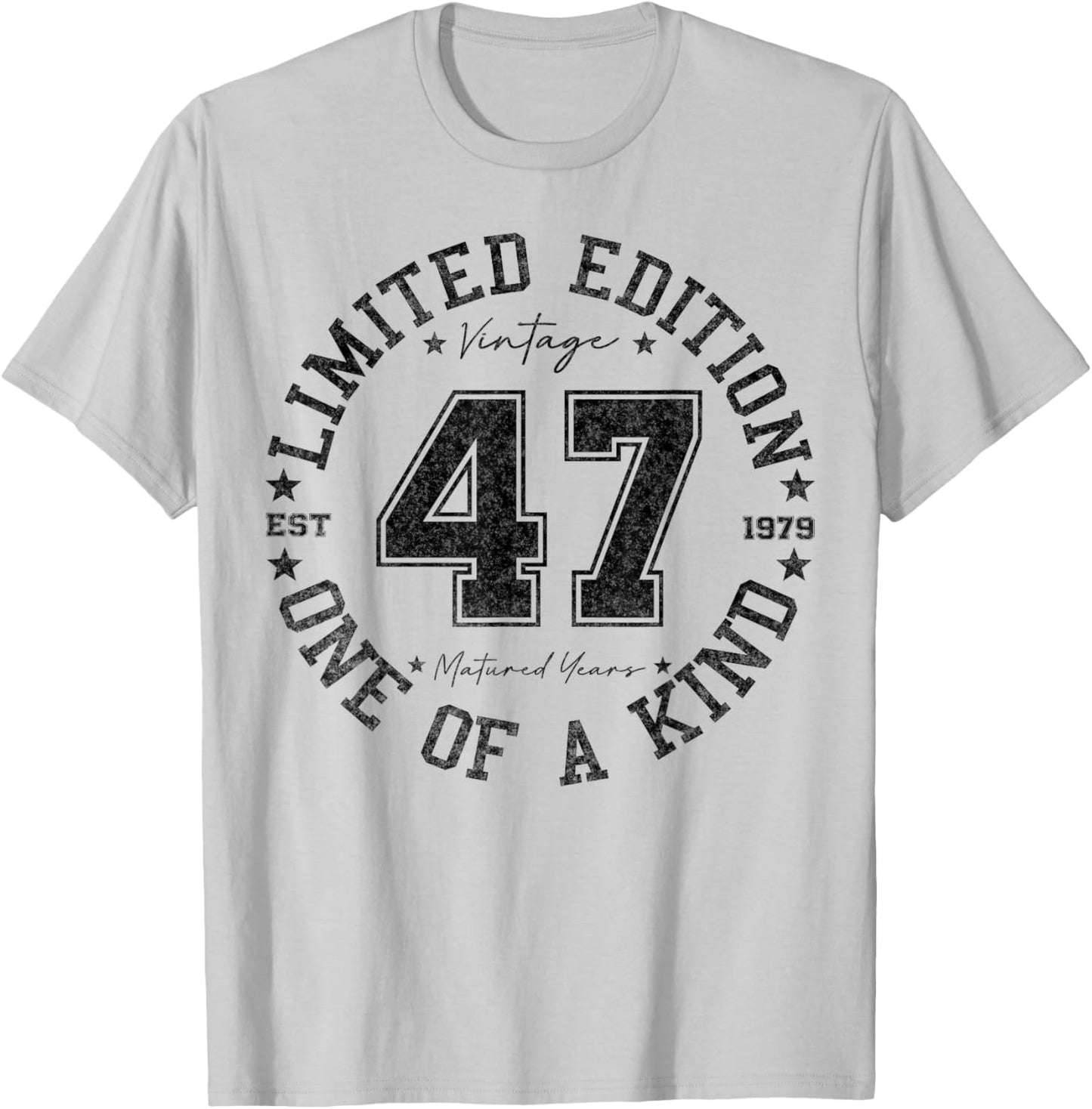 47 Year Old Gifts Vintage 1979 Limited Edition 47th Birthday T-Shirt - T-Shirt | Ash