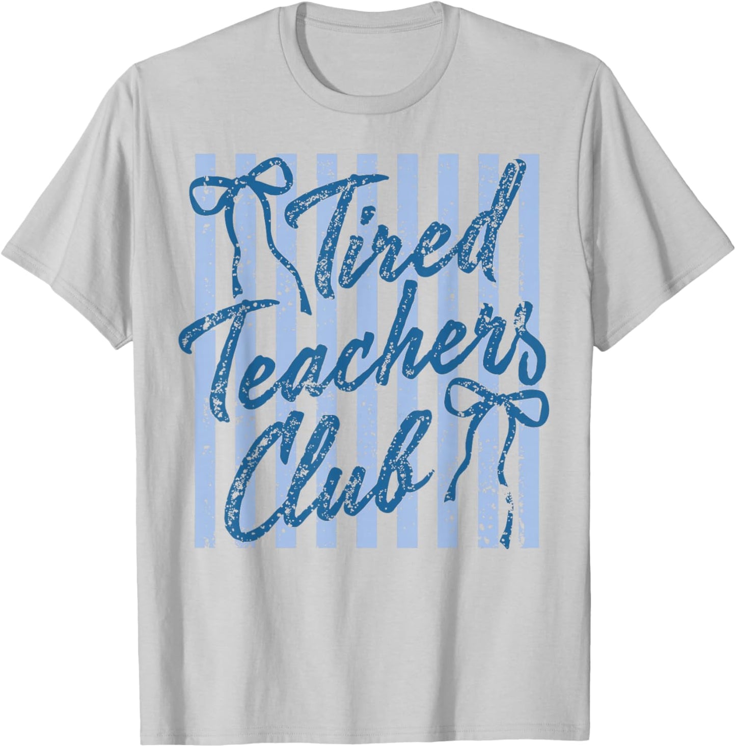 Tired Teachers Club Last Day of to School Teacher Life Kids T-Shirt - T-Shirt | Ash