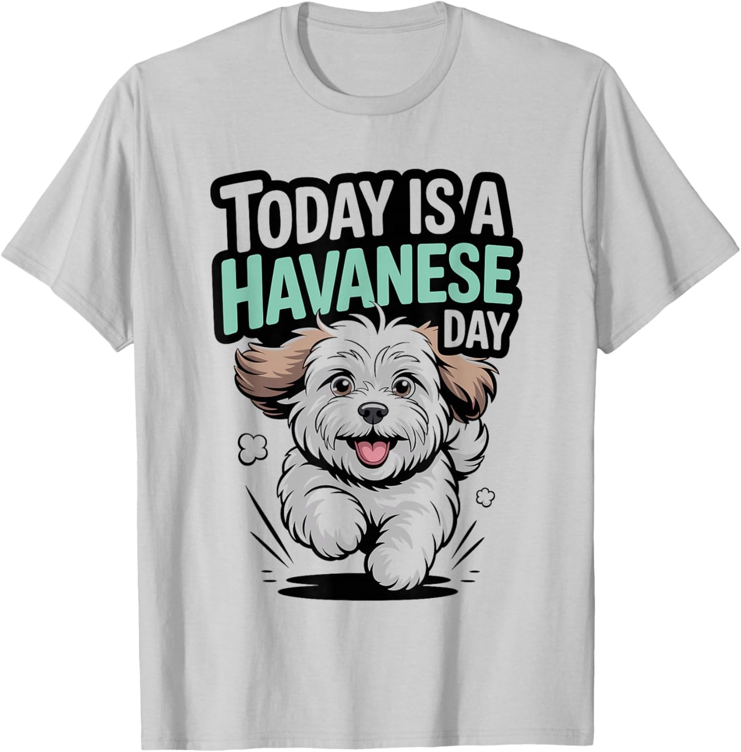 Today is A Havanese Day Cute Funny Pet Dog Breed Lover Style T-Shirt - T-Shirt | Ash