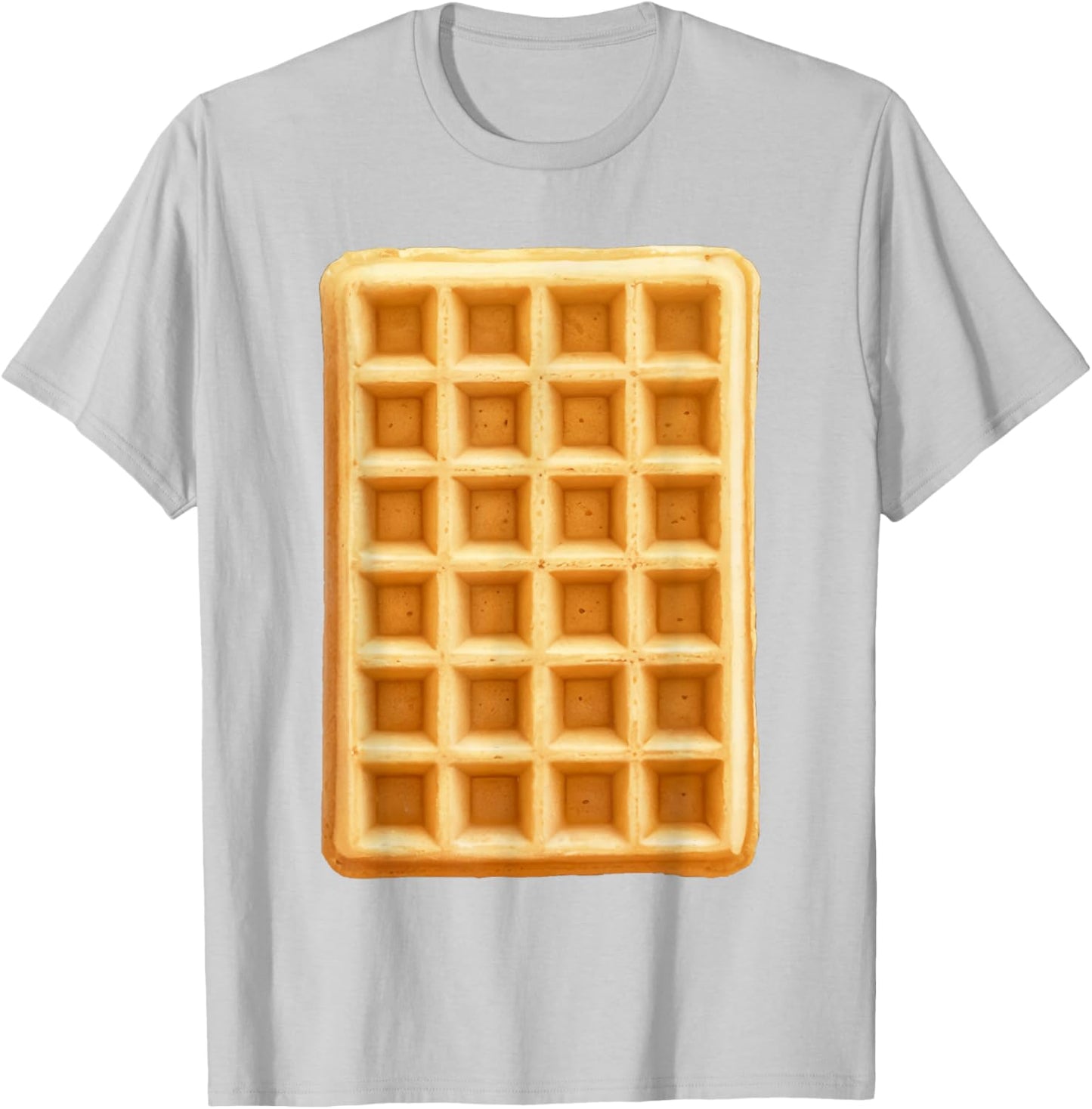 Waffle Shirt Adult Men Women Kids Waffle Costume T-Shirt - T-Shirt | Ash