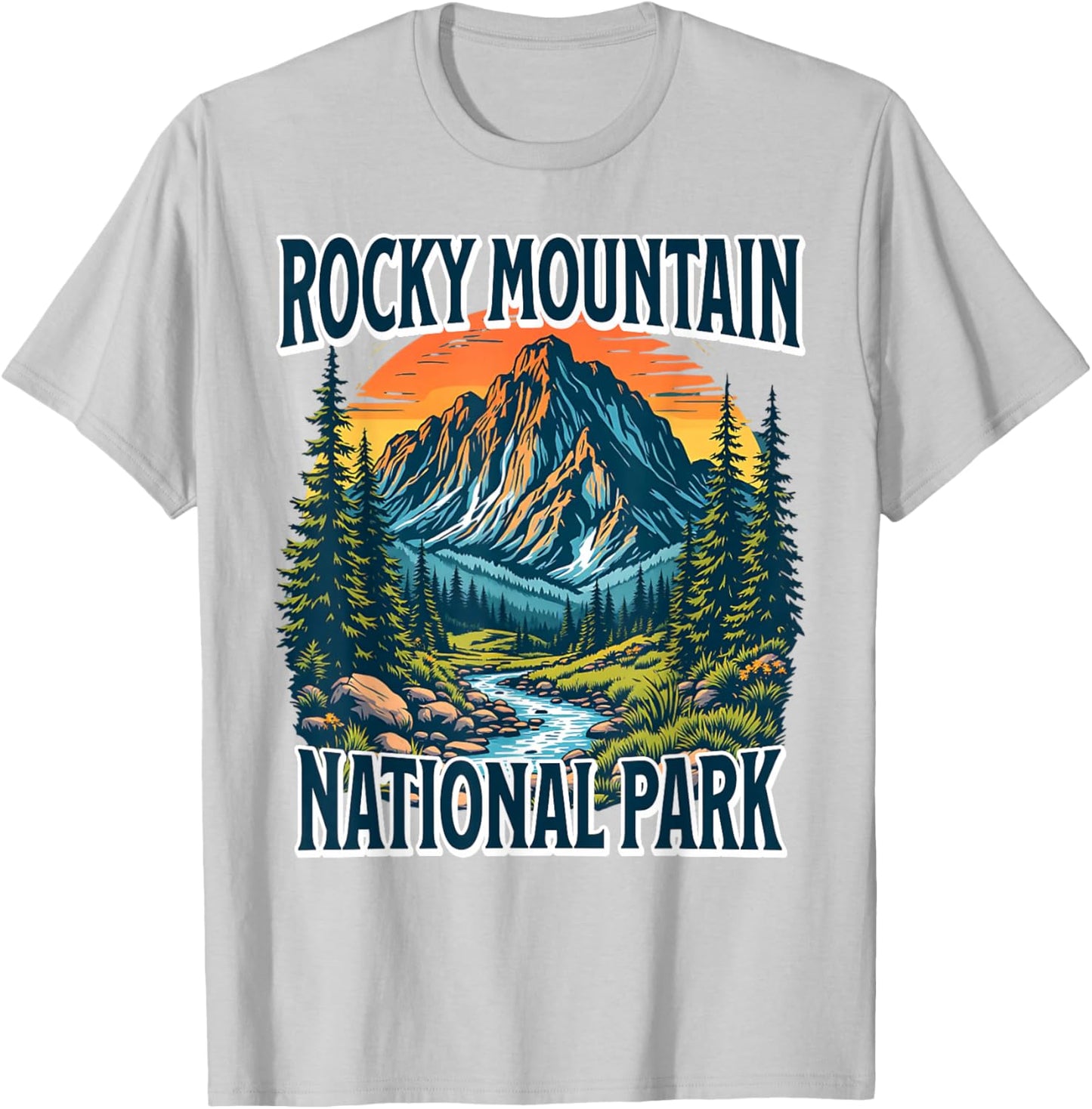 Rocky Mountain National Park T-Shirt - T-Shirt | Ash