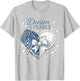 Pearl and Denim Mood Cowgirl Ladies Girls Women T-Shirt - T-Shirt | Ash