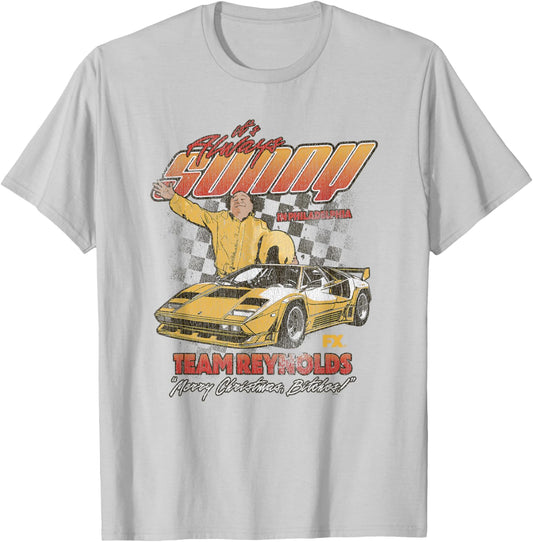 It's Always Sunny Team Reynolds Racing Funny Christmas T-Shirt - T-Shirt | Ash
