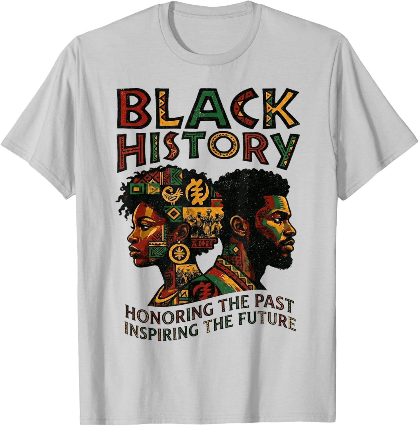 African Roots Black Leaders Black History Month Men Women T-Shirt - T-Shirt | Ash