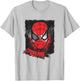 Marvel Spider-Man Comics Splatter Face T-Shirt - T-Shirt | Ash