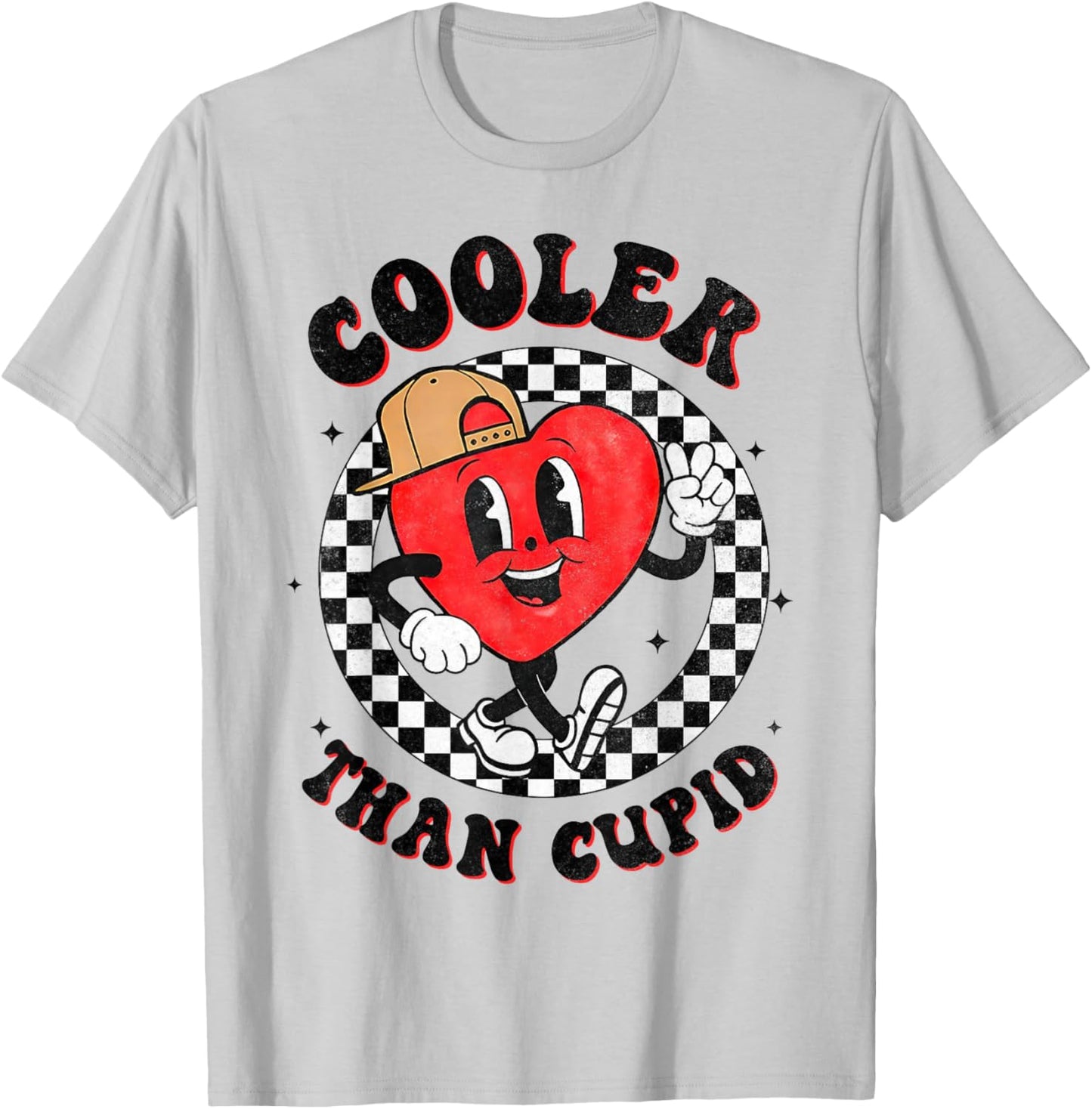 Cooler Than Cupid Valentines Day for Teens Kids Boys Girls T-Shirt - T-Shirt | Ash