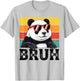 Cool Bruh Panda Men Women Kids Teens Funny Panda Lover T-Shirt - T-Shirt | Ash