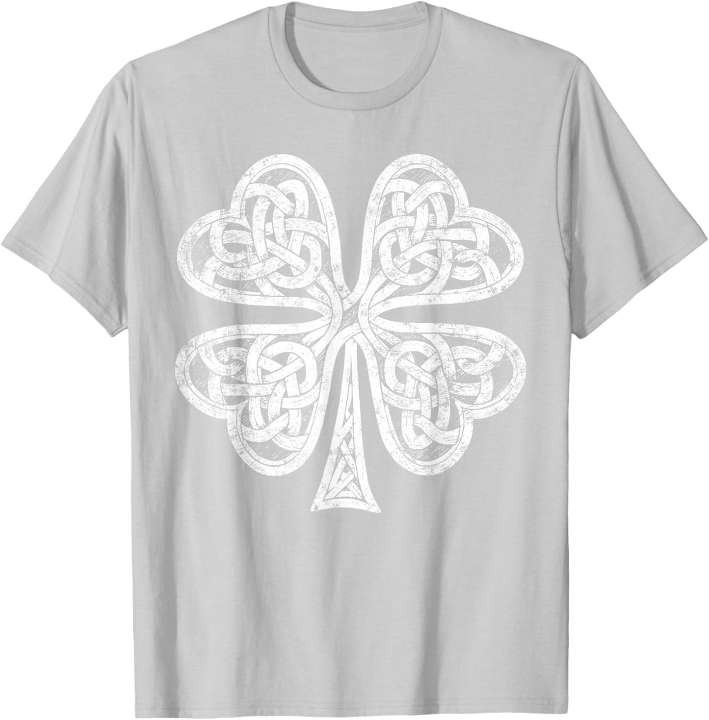 Vintage Irish Shamrock St Patricks Day T-Shirt - T-Shirt | Ash