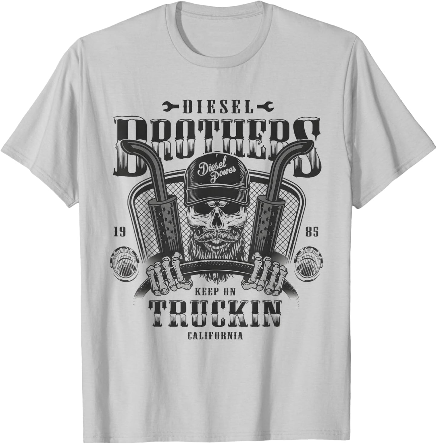 Diesel Brothers Keep On Truckin T-Shirt - T-Shirt | Ash