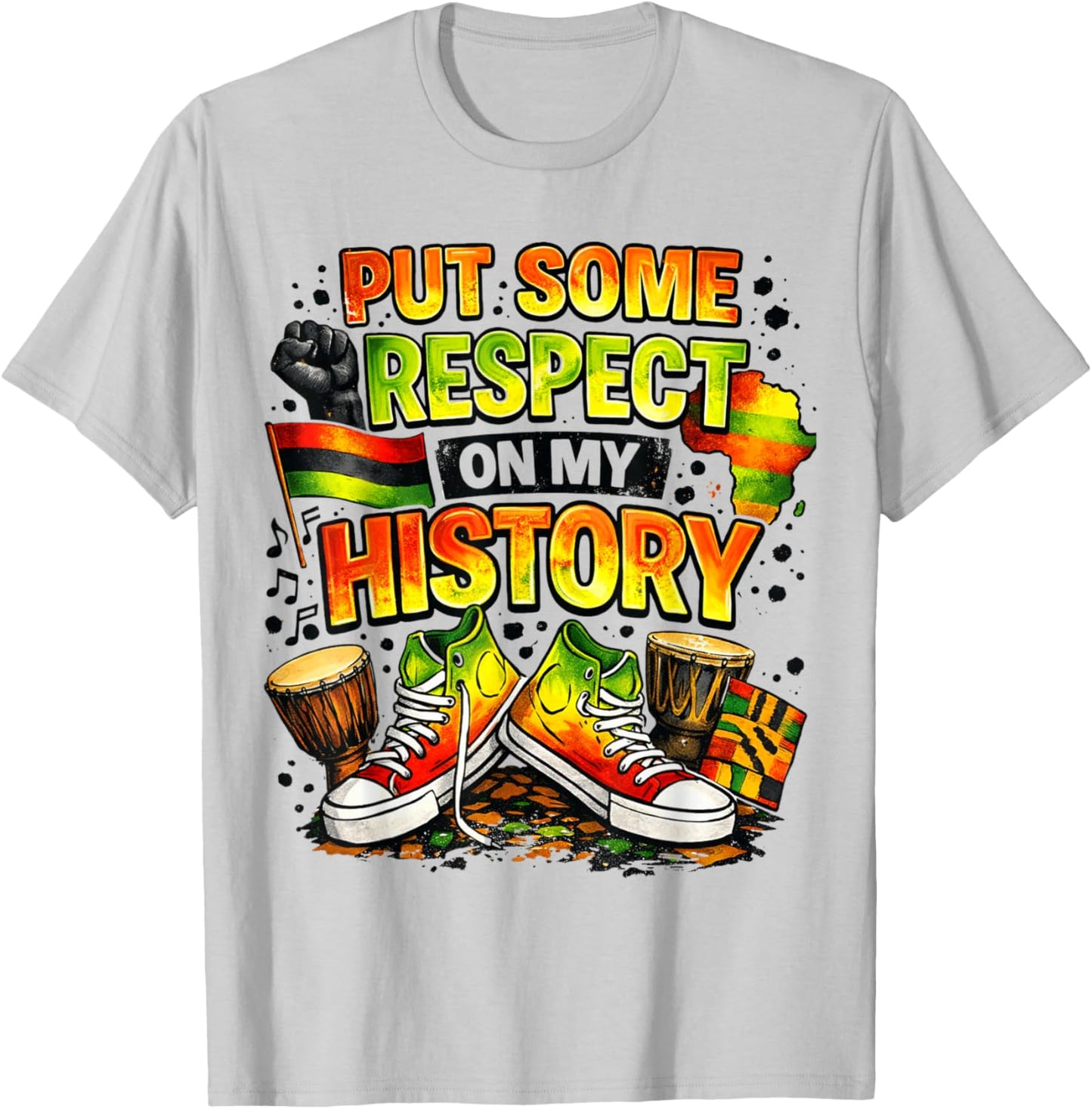 Black History Month 2026 African Americans Freedom Pride T-Shirt - T-Shirt | Ash