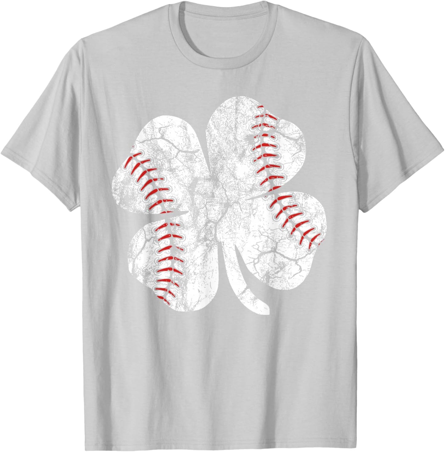 St Patricks Day Shamrock Baseball Saint Paddy's Kids Boys T-Shirt - T-Shirt | Ash