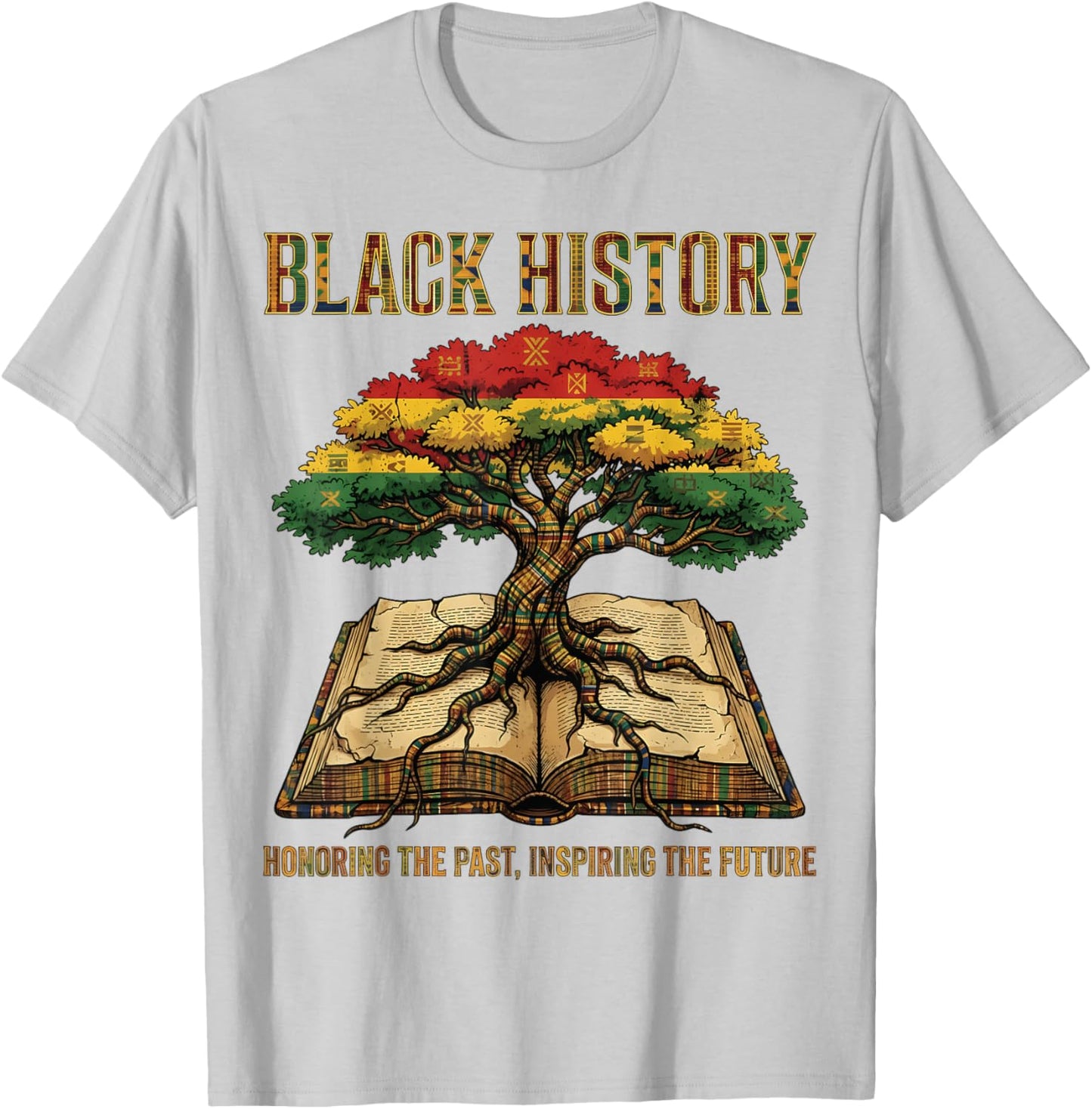 Honoring Past Inspiring Future Black History Month BHM T-Shirt - T-Shirt | Ash