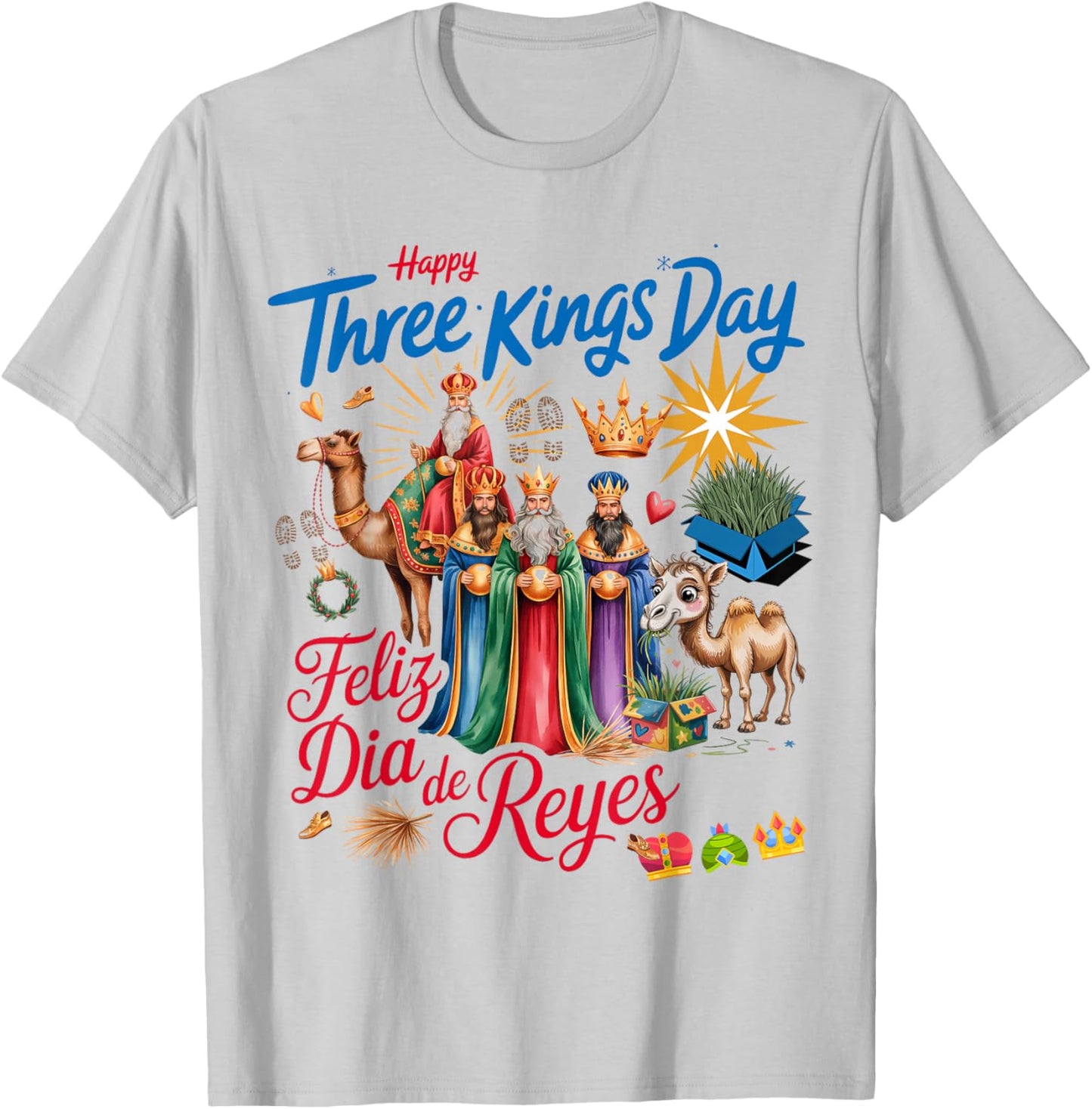 Three Kings Day Costume Idea for Kids & Día De Los Reyes T-Shirt - T-Shirt | Ash