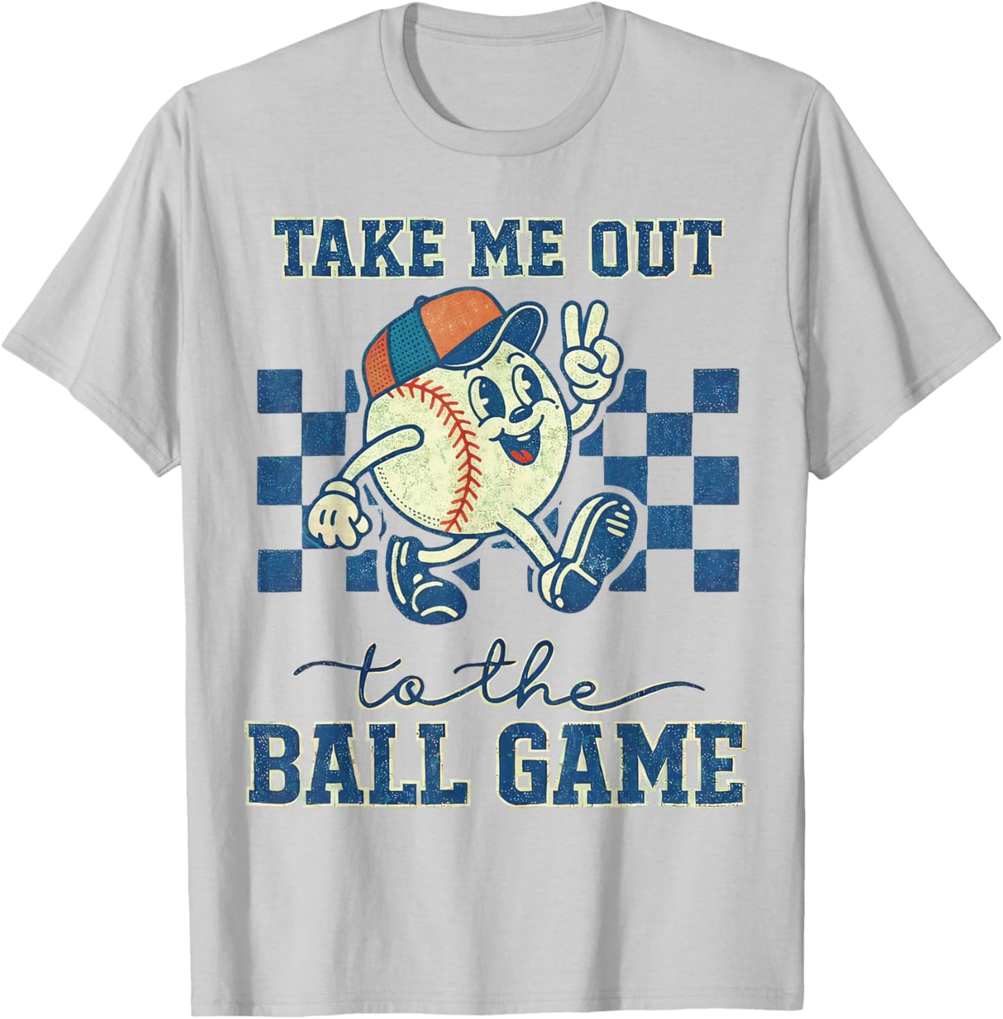 Take Me Out to The Ball Game T-Shirt - T-Shirt | Ash