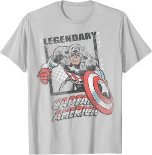 Marvel Captain America: Brave New World Legendary Hero T-Shirt - T-Shirt | Ash