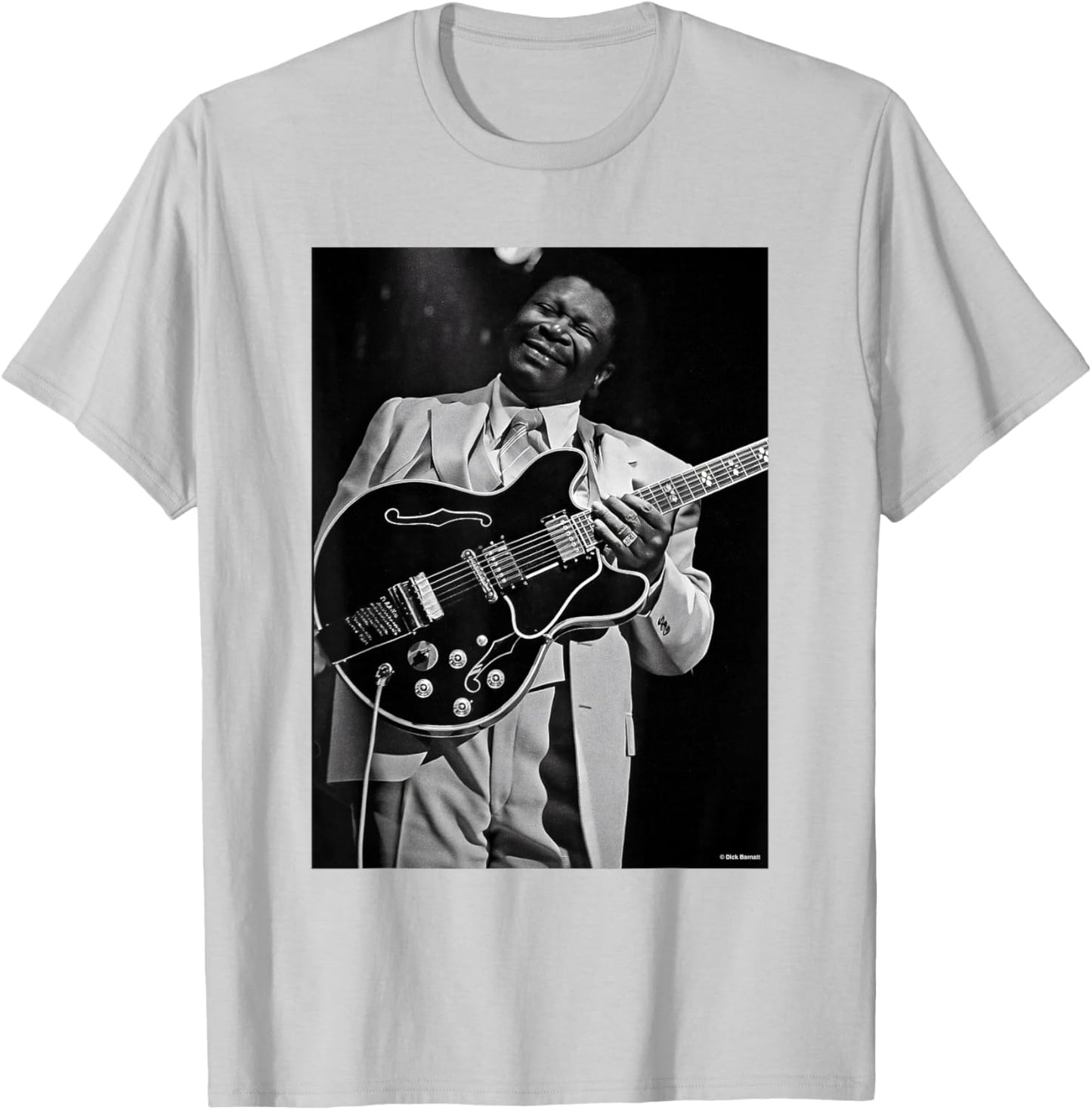 B.B. King of The Blues Live LA 1979 By Dick Barnatt T-Shirt - T-Shirt | Ash