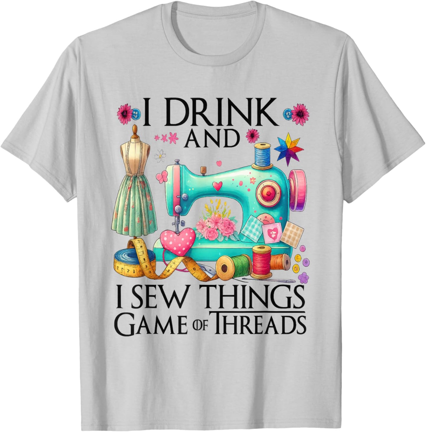 Funny Quilting Art Quilting Sewing Lover Quilter T-Shirt - T-Shirt | Ash