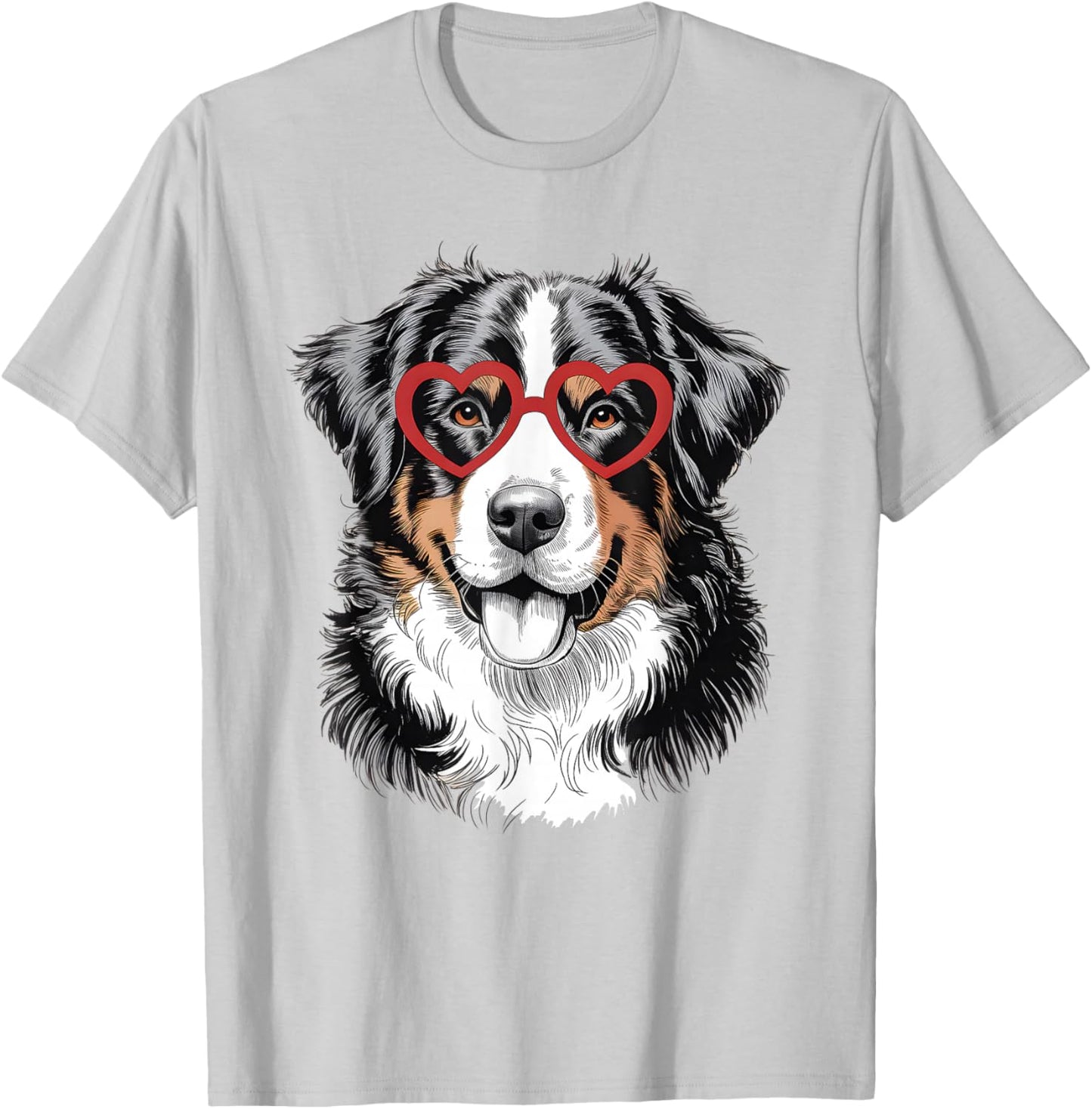 Bernese Mountain Cute Berner Dog Lover Valentine Day T-Shirt - T-Shirt | Ash