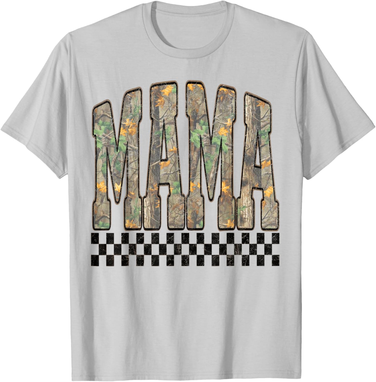 Hunting Mama Camo Western Vintage, Trendy Mom T-Shirt - T-Shirt | Ash