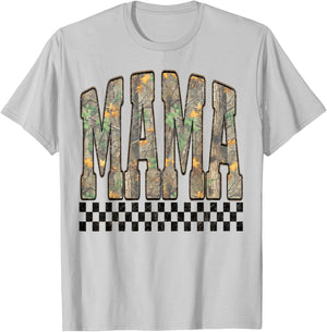 Hunting Mama Camo Western Vintage, Trendy Mom T-Shirt - T-Shirt | Ash