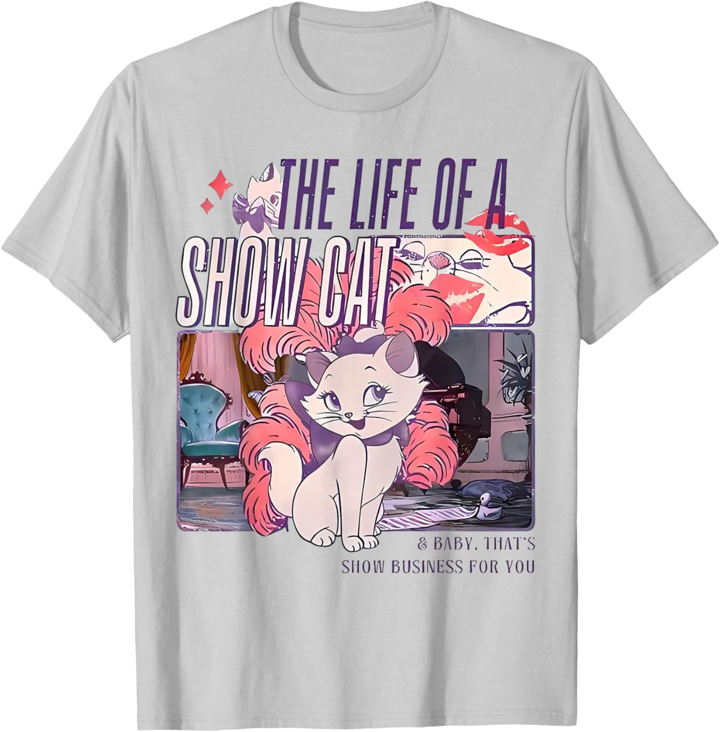 The Life of A ShowCat,Family Holiday Vacation Trip,Cat Lover T-Shirt - T-Shirt | Ash