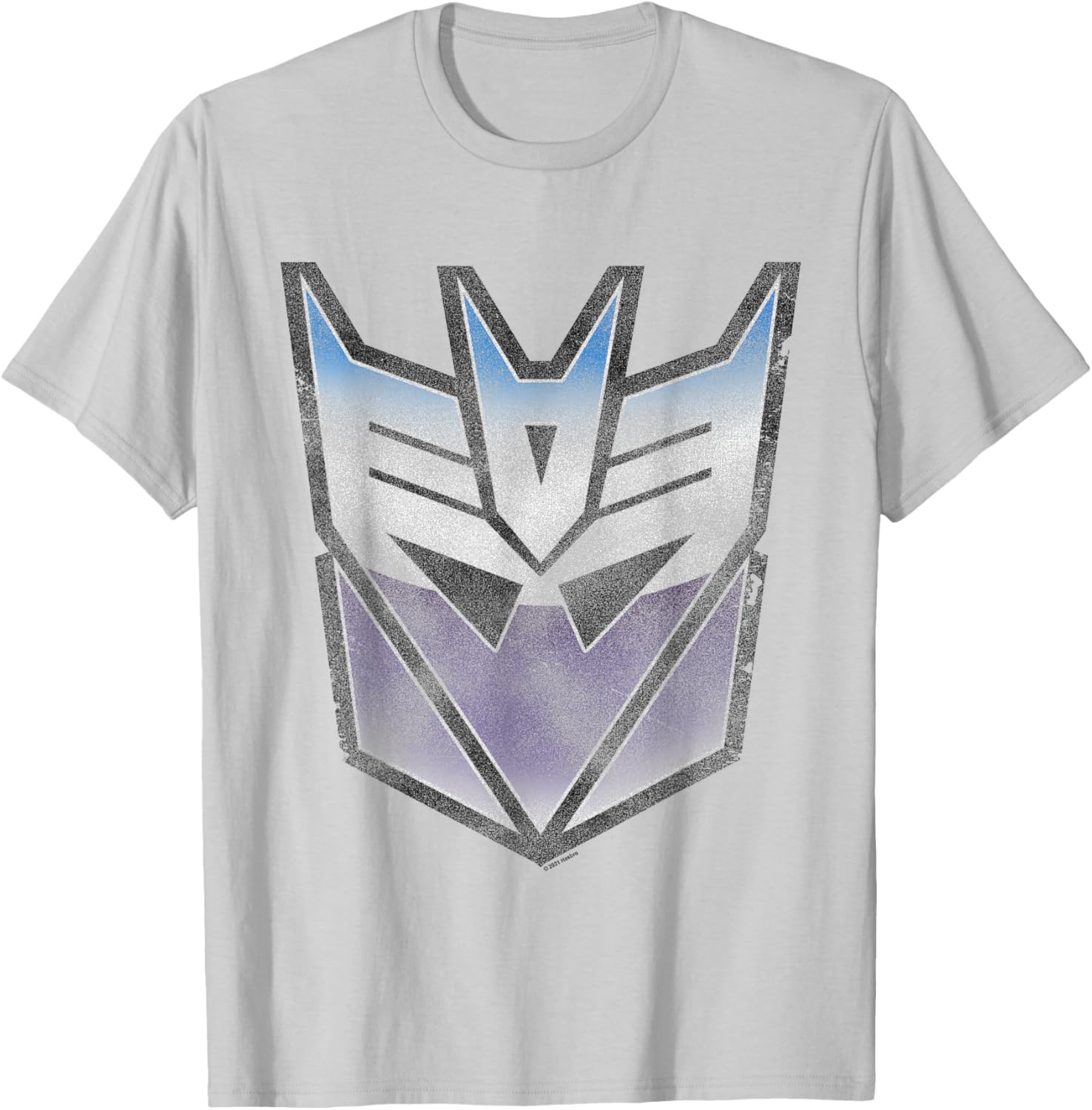 Transformers Distressed Decepticon Sigil T-Shirt - T-Shirt | Ash
