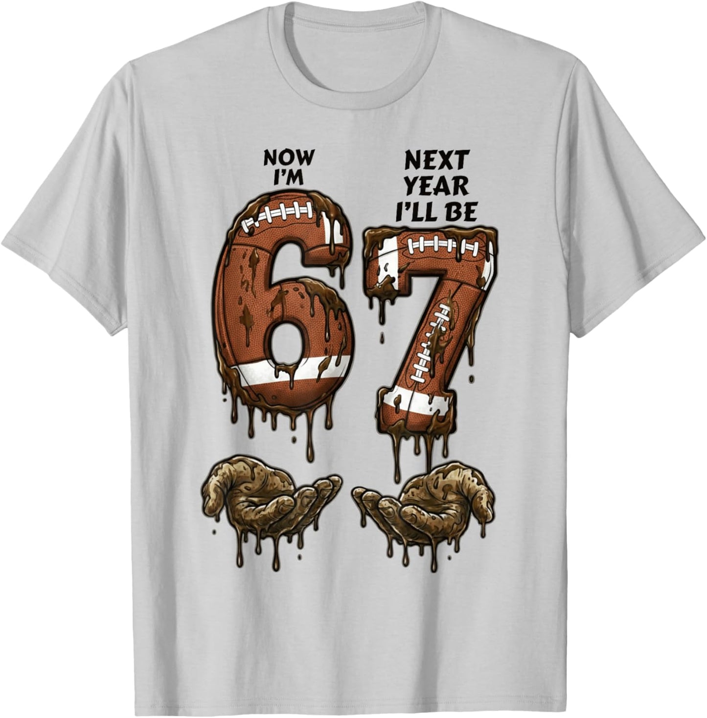 6th Birthday Boys Girls 6 7 Now I'm 6 Next Year I'll be 7 T-Shirt - T-Shirt | Ash