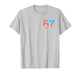 67 Six Seven 6 7 Meme Ice Cream Drip Front and Back T-Shirt