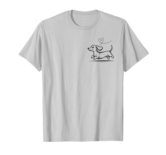 Dachshund Sketch Art Dog Wiener Dog Lover T-Shirt