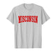 Wisconsin - Throwback Design - Classic T-Shirt