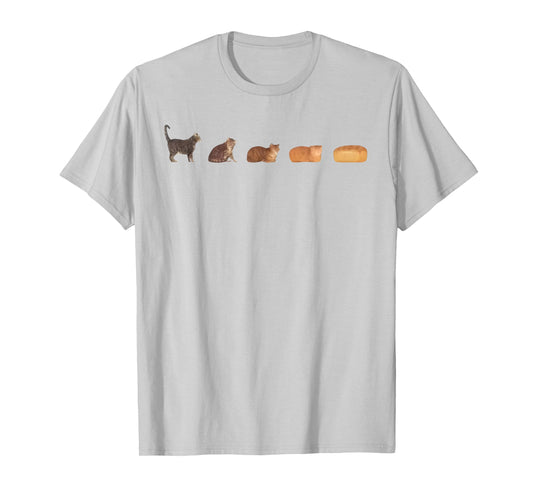 Cat Bread Loaf Evolution Funny Cat Mom Cute Kitten Cats Kids T-Shirt