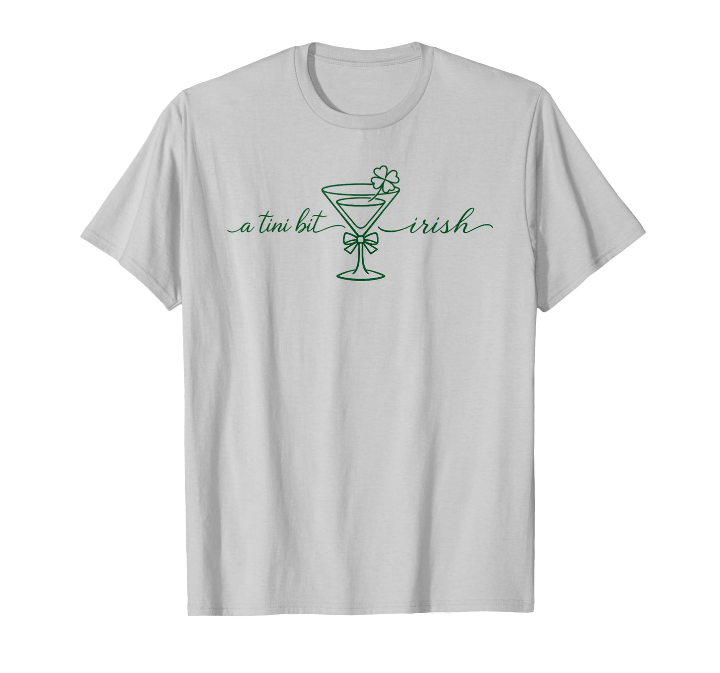 St. Patrick's Martini Irish Baby A Tini Bit Irish Lucky Girl T-Shirt