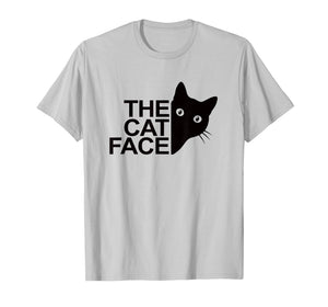 The Cat Face Funny Design Women Men Girl Boy Cute Kitty T-Shirt
